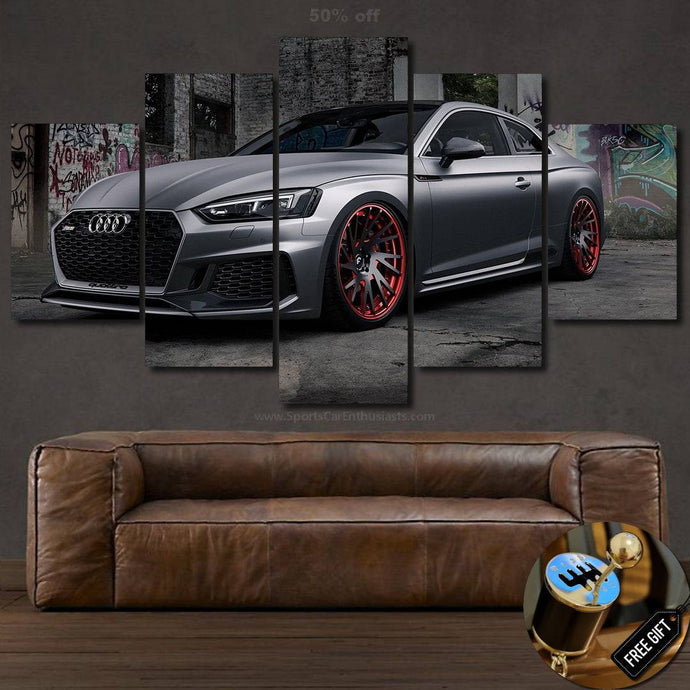 Audi RS5 Canvas 3/5pcs FREE Shipping Worldwide!! - Sports Car Enthusiasts