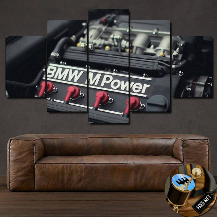 BMW E30 M3 Engine Canvas 3/5pcs FREE Shipping Worldwide!! - Sports Car Enthusiasts