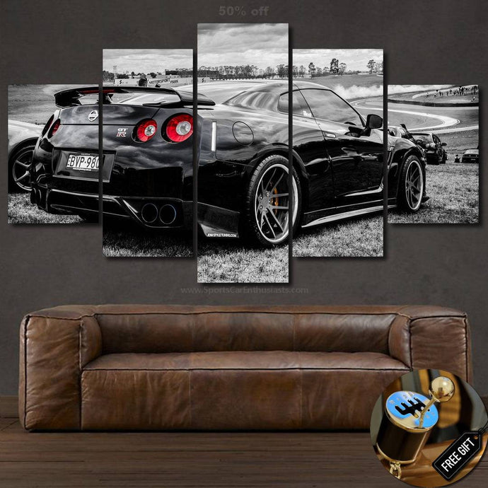 GT-R R35 Canvas 3/5pcs FREE Shipping Worldwide!! - Sports Car Enthusiasts