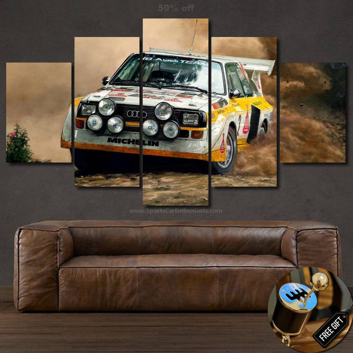 Audi S1 Quattro Canvas FREE Shipping Worldwide!! - Sports Car Enthusiasts