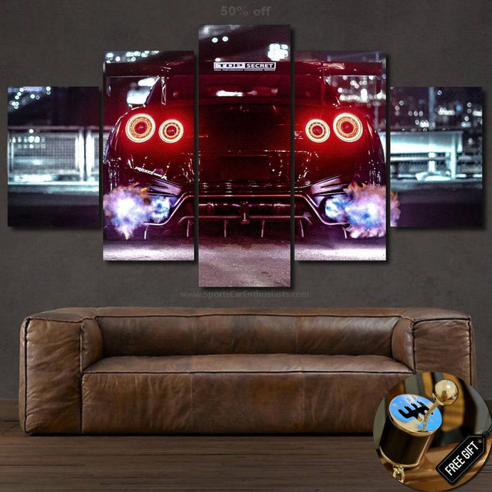 GT-R R35 Canvas FREE Shipping Worldwide!! - Sports Car Enthusiasts