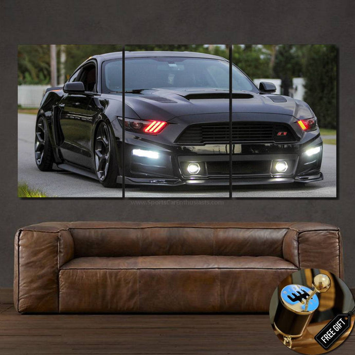 Ford Mustang 3pcs Canvas FREE Shipping Worldwide!! - Sports Car Enthusiasts