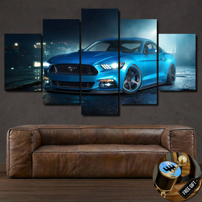 Ford Mustang Canvas 3/5pcs FREE Shipping Worldwide!! - Sports Car Enthusiasts