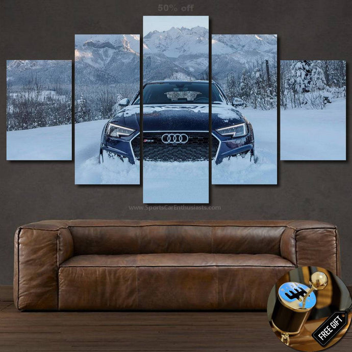 Audi RS4 Canvas 3/5pcs FREE Shipping Worldwide!! - Sports Car Enthusiasts