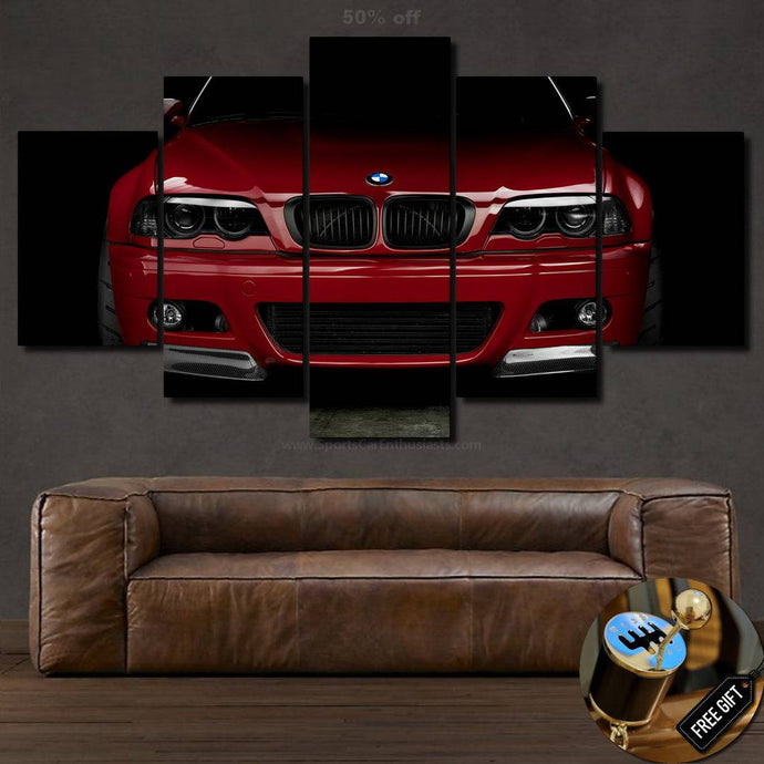 BMW E46 M3 Canvas 3/5pcs FREE Shipping Worldwide!! - Sports Car Enthusiasts