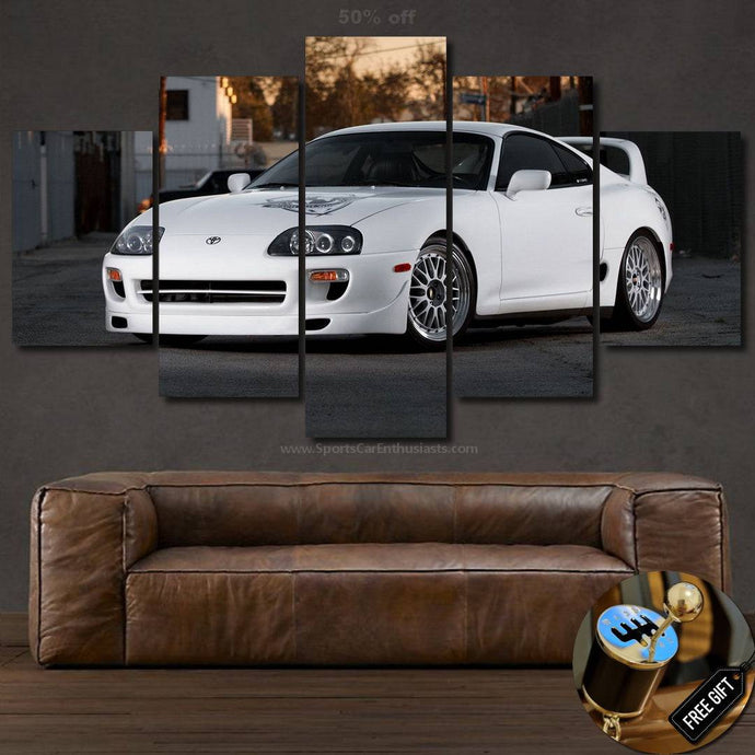 Toyota Supra Canvas 3/5pcs FREE Shipping Worldwide!! - Sports Car Enthusiasts