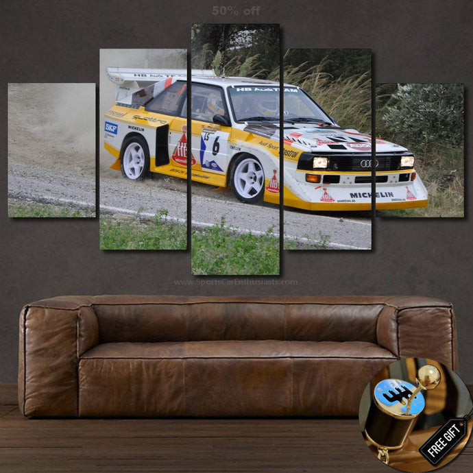 Audi S1 Quattro Canvas 3/5pcs FREE Shipping Worldwide!! - Sports Car Enthusiasts