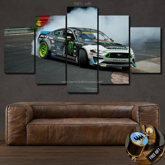 Ford Mustang Drift Canvas 3/5pcs FREE Shipping Worldwide!! - Sports Car Enthusiasts