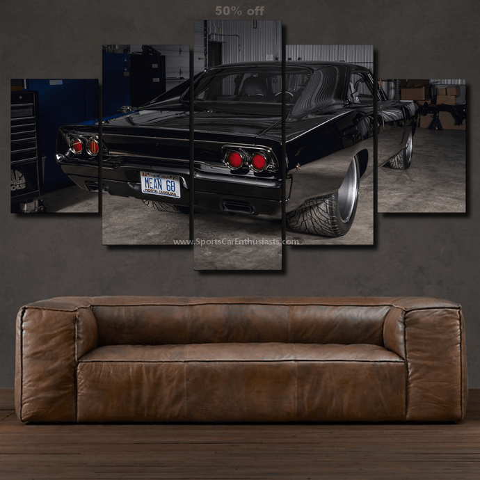 Dodge Charger Canvas 3/5pcs FREE Shipping Worldwide!! - Sports Car Enthusiasts